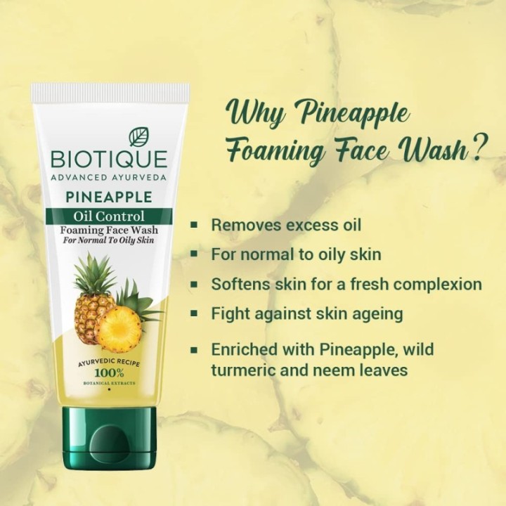 Biotique Pineapple Oil Control Face Wash 150ml