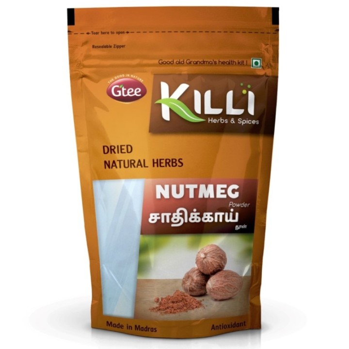 Killi Herbs & Spices Nutmeg Powder (Jaiphal Powder), (Men Health) 100g