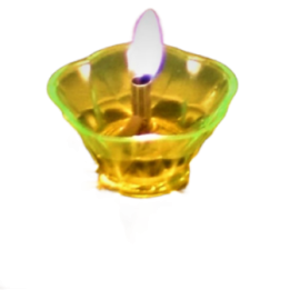 Satvik Floating Reflection Acrylic Diyas Set of 4