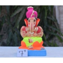 Kamal Aasan Feta Eco Friendly Ganesh Idol Made of Clay Shadu Mati