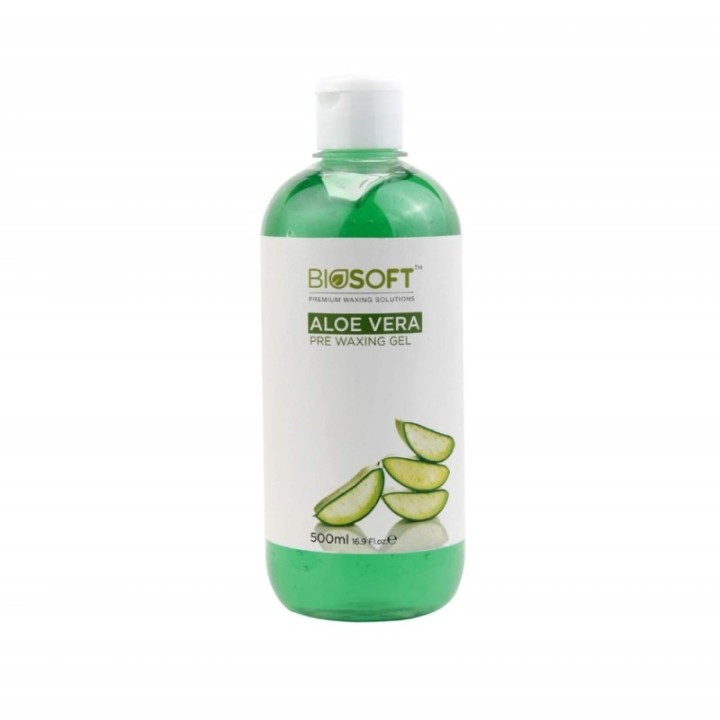 Biosoft Premium Waxing Solutions Aloe Vera Pre Waxing Gel 500ml