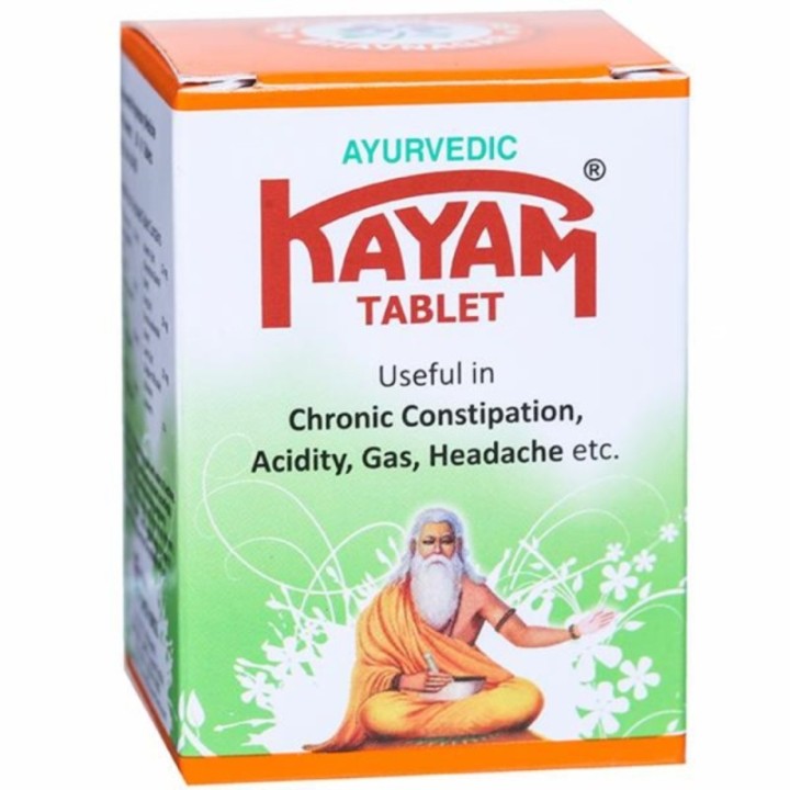 Kayam Tablets Useful in Chronic Constipation, Acidity, Gas, Headache