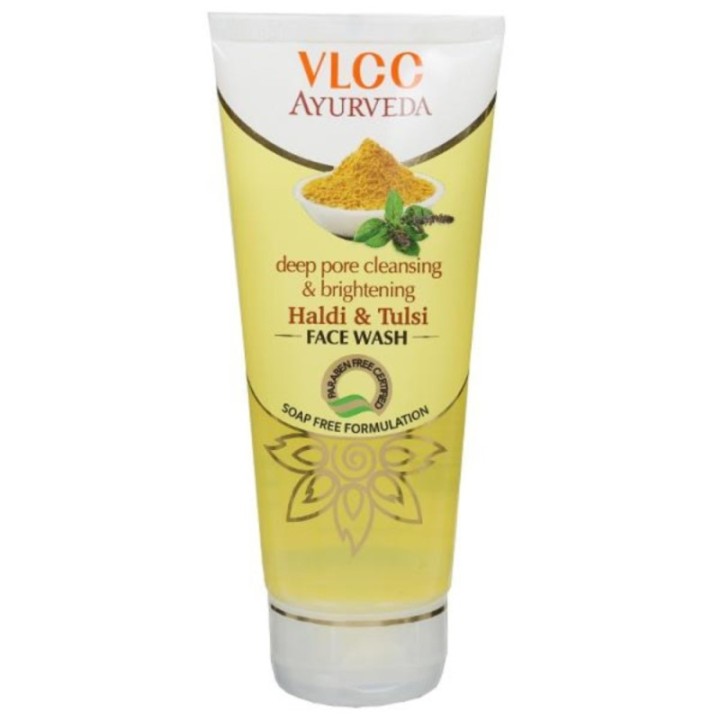 Vlcc Ayurveda Haldi & Tulsi Face Wash - Deep Pore Cleaning