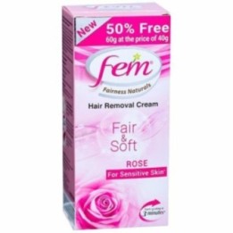Fem Fairness Naturals Fair & Soft Rose Hair Removal Cream