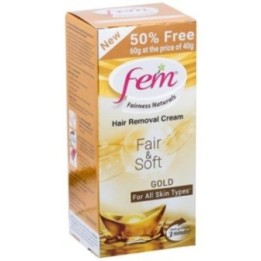 Fem Fairness Naturals Fair & Soft Gold Hair Removal Cream