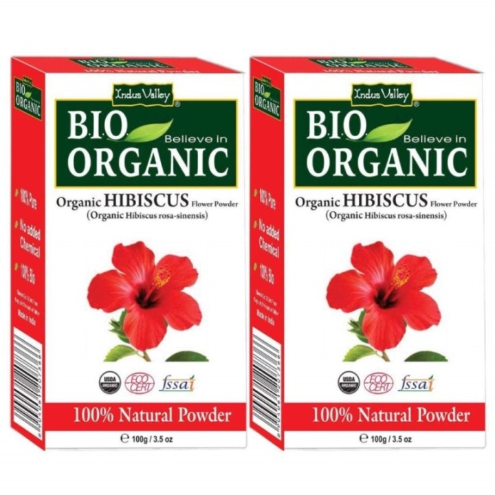 Indus Valley Bio Organic- Organic Hibiscus Flower Powder (Organic