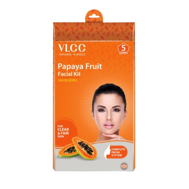 Vlcc Natural Sciences Papaya Fruit Facial Kit for Clear & Fair Skin
