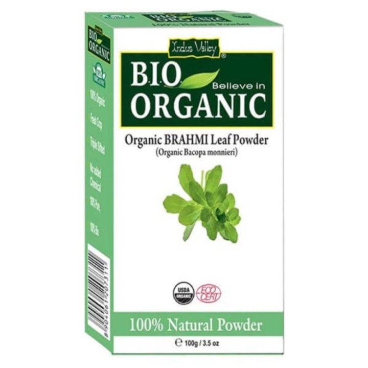 Indus Valley Bio Organic- Organic Brahmi Leaf Powder (Organic Bacopa