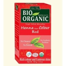 Indus Valley Bio Organic Red Henna Hair Color, Rich Color & Lustrous