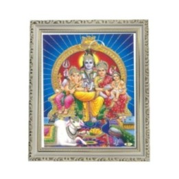 Satvik Shiva Parvati Ganesha Photo Frame