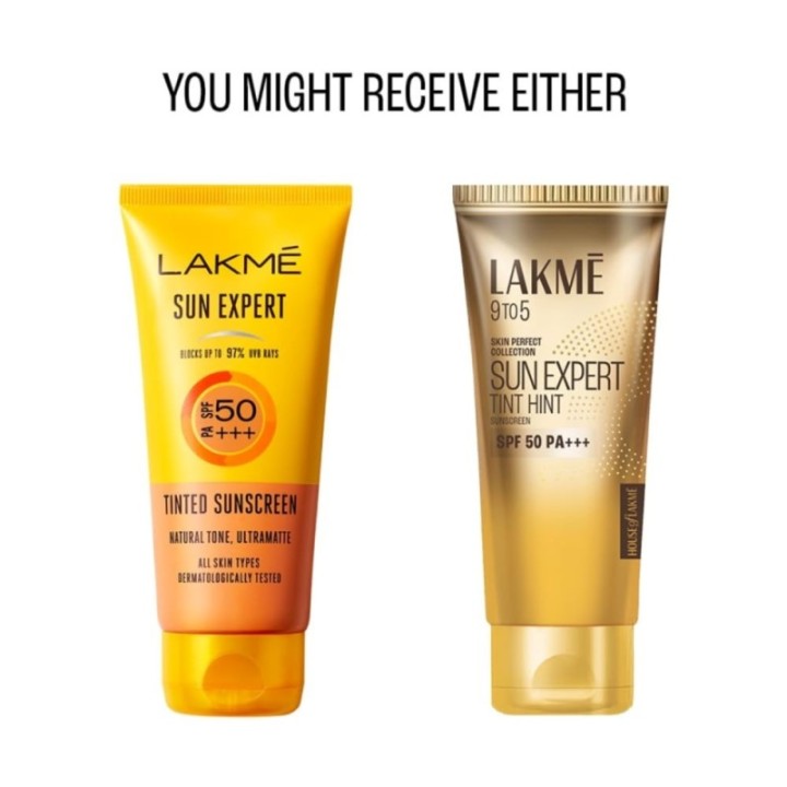 Lakme Sun Expert Tinted Sunscreen SPF 50 PA+++, Blocks Up to 97% Uvb