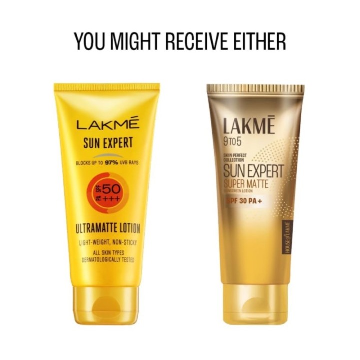Lakme Sun Expert Super Matte Lotion SPF 50 PA+++ Uva/uvb, Light