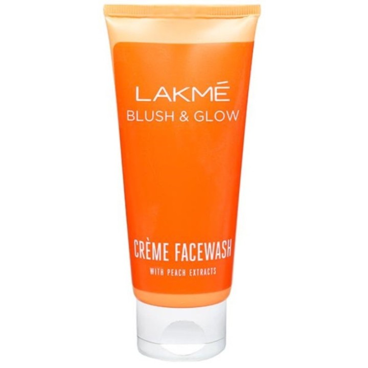 Lakme Blush & Glow Creme Face Wash, (with Peach Extracts) 100g