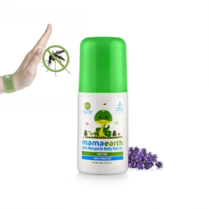 Mamaearth Anti Mosquito Body Roll on, 100% Natural, Upto 8Hrs