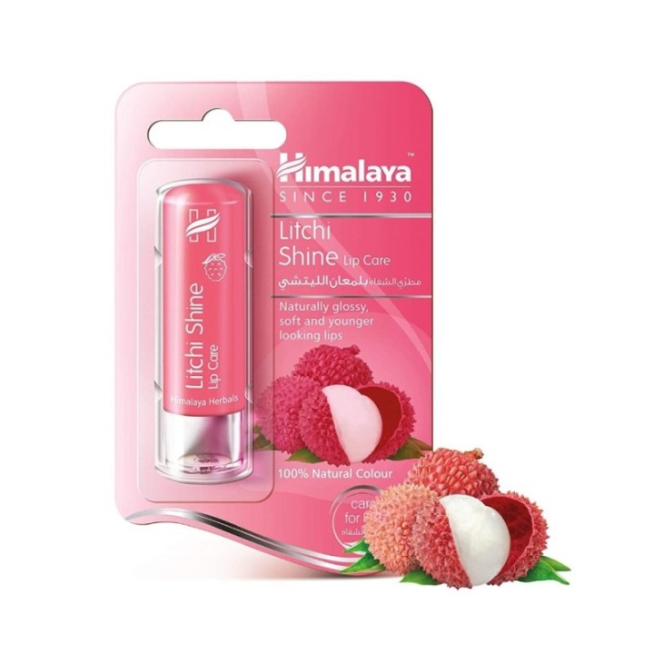 Himalaya Lychee Shine Lip Care, Glossy, Soft & Younger Looking Lips