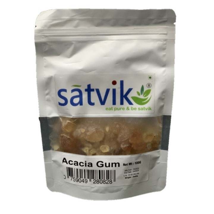Satvik Acacia Gum, Arabic Gum, Indian Edible Gum (Can Eat Post