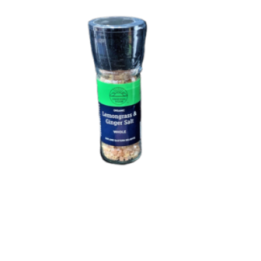 Universal Vision Organic Lemongrass & Ginger Salt 90g With Grinder