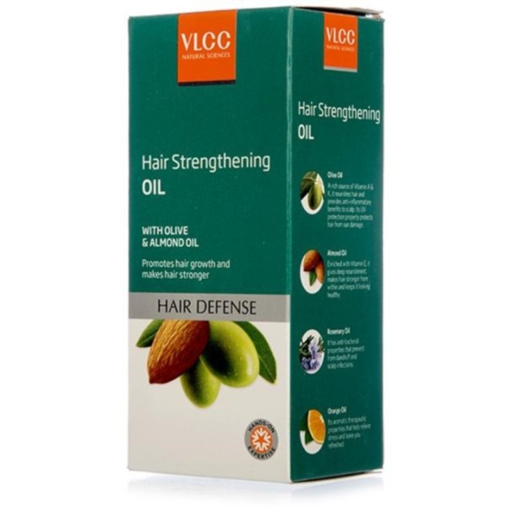 Vlcc Hair Strengthening Oil with Olive & Almond Oil - Promotes Hair