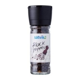 Satvik Whole Black Pepper (Kali Mirch) with Grinder 60gm