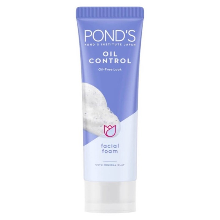 Pond's Oil Control Oil-Free Look Facial Foam - with Mineral Clay 100g
