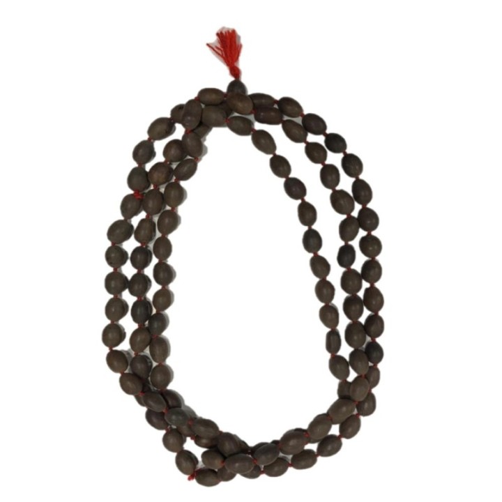 Satvik Lotus Seeds Mala (Kamal Gatta), 108 Beads for Prayer, Rosary