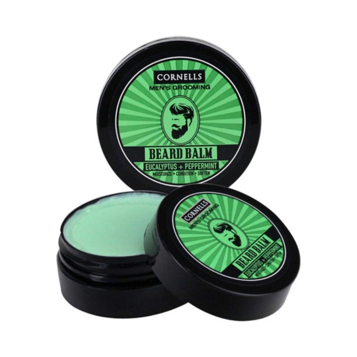 Cornells Men's Grooming Beard Balm, Eucalyptus & Peppermint