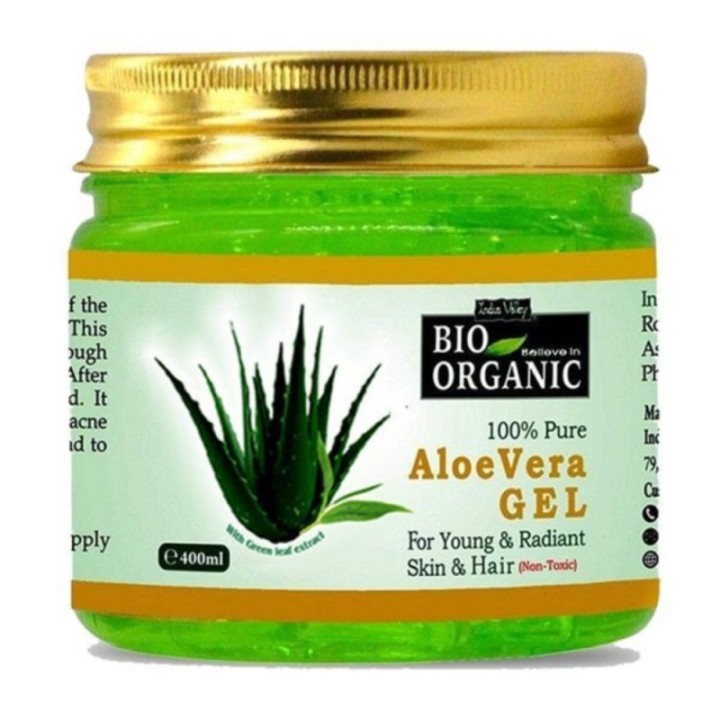 Indus Valley Bio Organic Aloe Vera Gel for Young & Radiant Skin & Hair