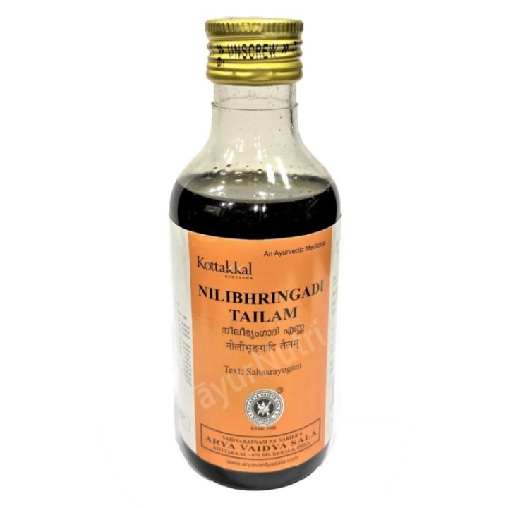 Kottakkal Ayurveda, Nilibhringadi Tailam (Sesame Oil Base) 200ml