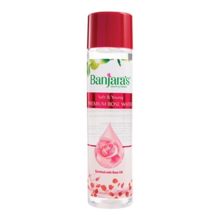 Banjara's Soft & Young Premium Rose Water, Enriched with Rose Oil