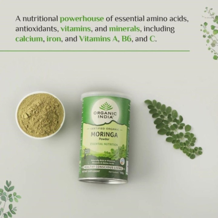 Organic India Moringa Powder Essential Nutrition 100g