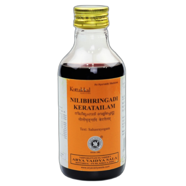 Kottakkal Ayurveda, Nilibhringadi Tailam (Sesame Oil Base) 200ml