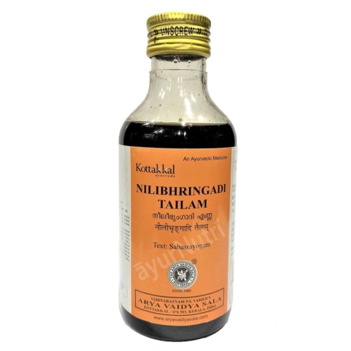 Kottakkal Ayurveda, Nilibhringadi Tailam (Sesame Oil Base) 200ml