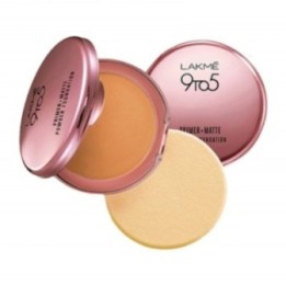 Lakme 9 to 5 Primer+matte Powder Foundation, (03 Silky Golden) 9g