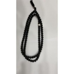 Satvik Shaligram Stone Mala, 108 Beads for Prayer, Rosary Japmala