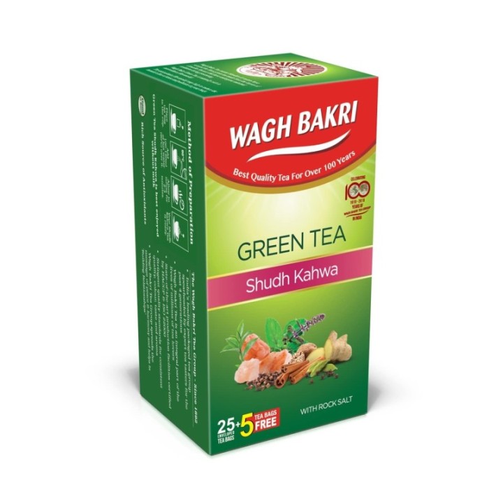 Wagh Bakri Green Tea Shudh Kahwa 25 Bags