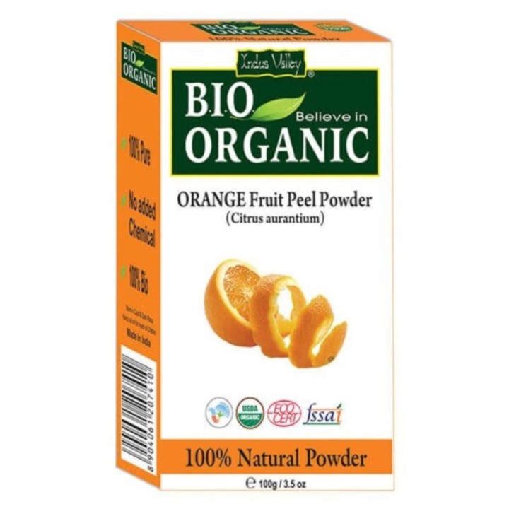 Indus Valley Bio Organic Combo Pack of Orange Fruit Peel Powder