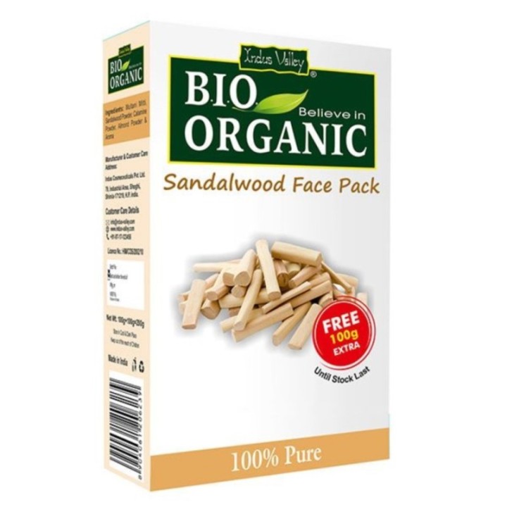 Indus Valley Bio Organic Combo Pack of Sandalwood Face Pack