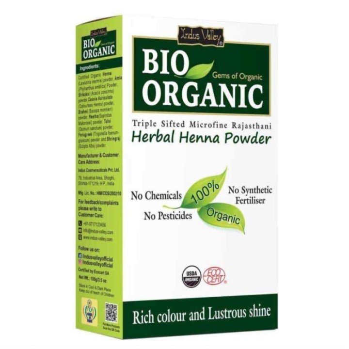 Indus Valley Bio Organic Combo Pack of Amla Fruit Powder & Herbal