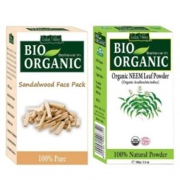 Indus Valley Bio Organic Combo Pack of Sandalwood Face Pack & Organic