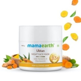Mamaearth Ubtan Night Face Mask with Turmeric & Niacinamide