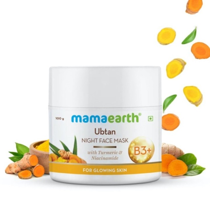 Mamaearth Ubtan Night Face Mask with Turmeric & Niacinamide