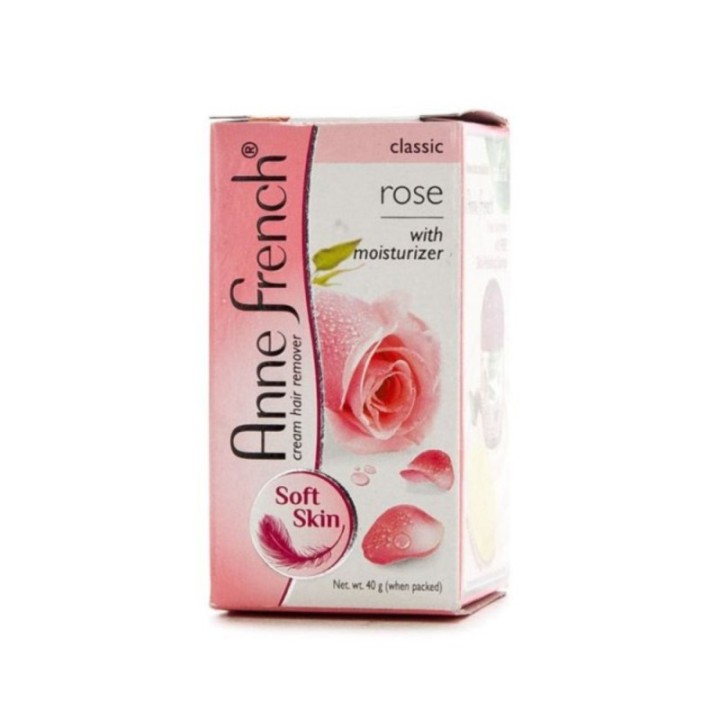 Anne French Cream Hair Remover Classic Rose with Moisturizer 40g