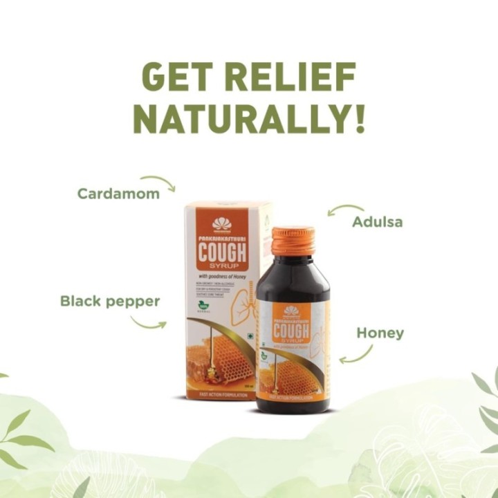 Pankajakasthuri Cough Syrup with Goodness of Honey - for Dry