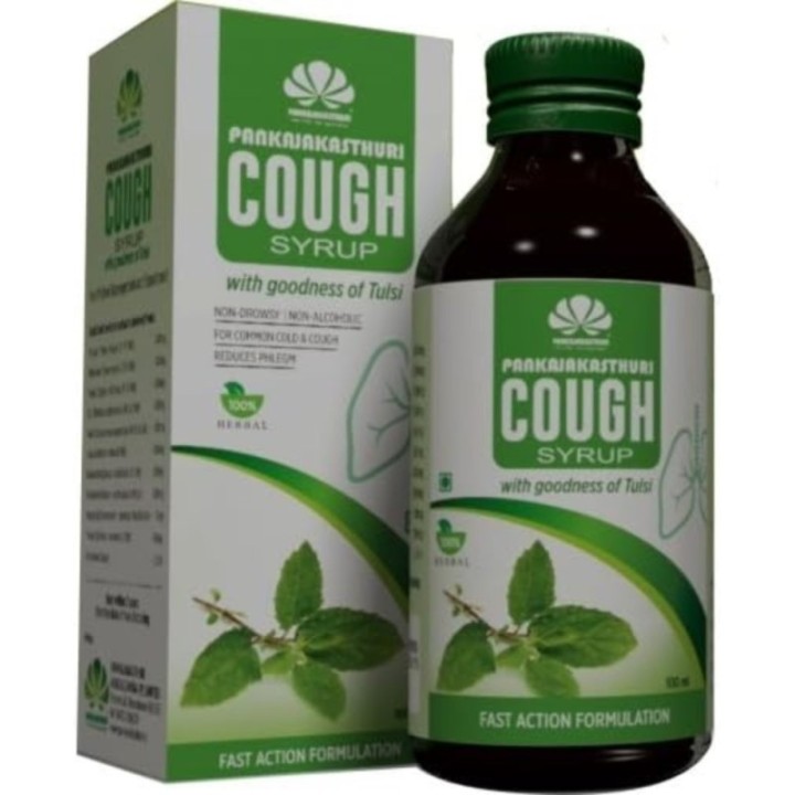 Pankajakasthuri Sugar Free Cough Syrup with Goodness of Tulsi