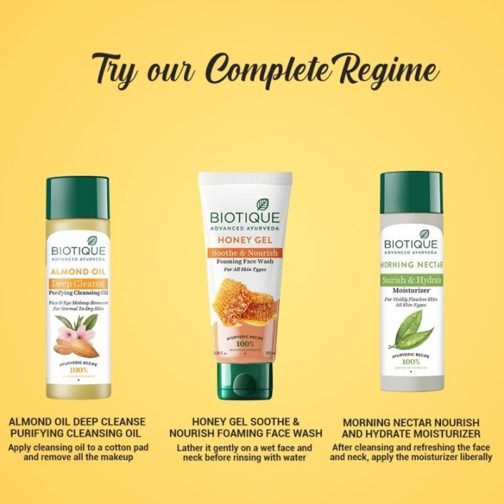 Biotique Bio Almond Oil Face & Eye Makeup Cleanser (120ml)