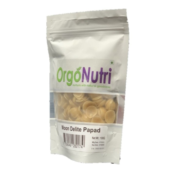 Orgonutri Moon Delite Sabudana & Potato Papad - Ready to Fry 100g