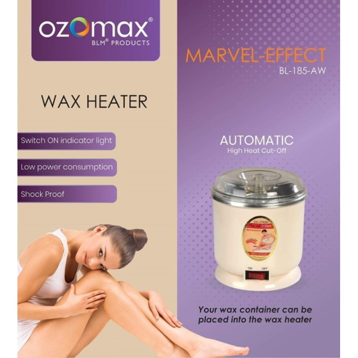 Ozomax Marvel Effect Automatic High Heat Cut Off Wax Heater (Color