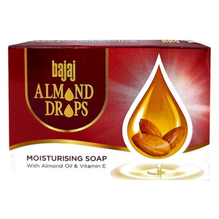 Bajaj Almond Drops Moisturising Soap with Almond Oil & Vitamin E 125g
