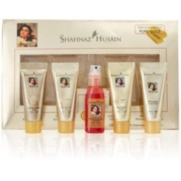 Shahnaz Hussain 24 Carat Gold Facial Kit, + with Exfoliating Scrub