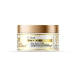 Khadi Organique Milk & Saffron Hand Cream - Provides Hydration